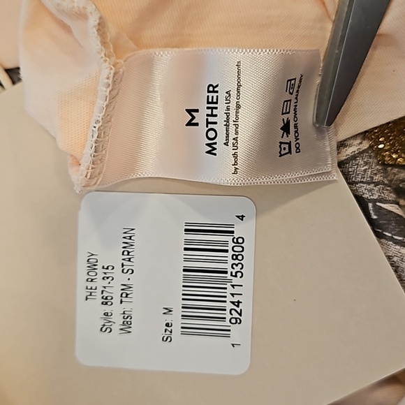 💕BOWIE x MOTHER💕 The Rowdy Glitter Graphic Tee ~ Starman Medium M NWT - Picture 16 of 16